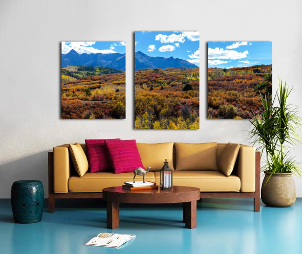 Colorado Painted Landscape Panorama PT2a Canvas print