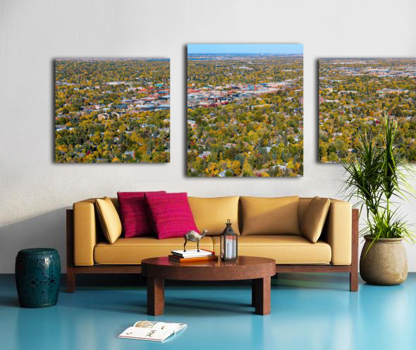 Downtown Boulder Colorado Autumn Panoramic Canvas print