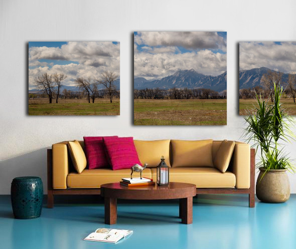 Boulder Colorado Front Range Panorama View Canvas print