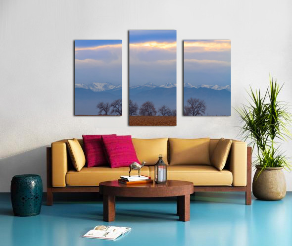 Colorado Rocky Mountain Front Range Standing Ovation Canvas print