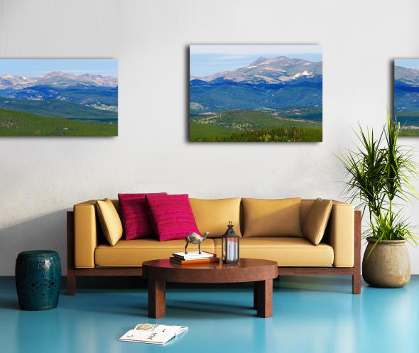 Colorado Continental Divide Panoramic Summer View Canvas print