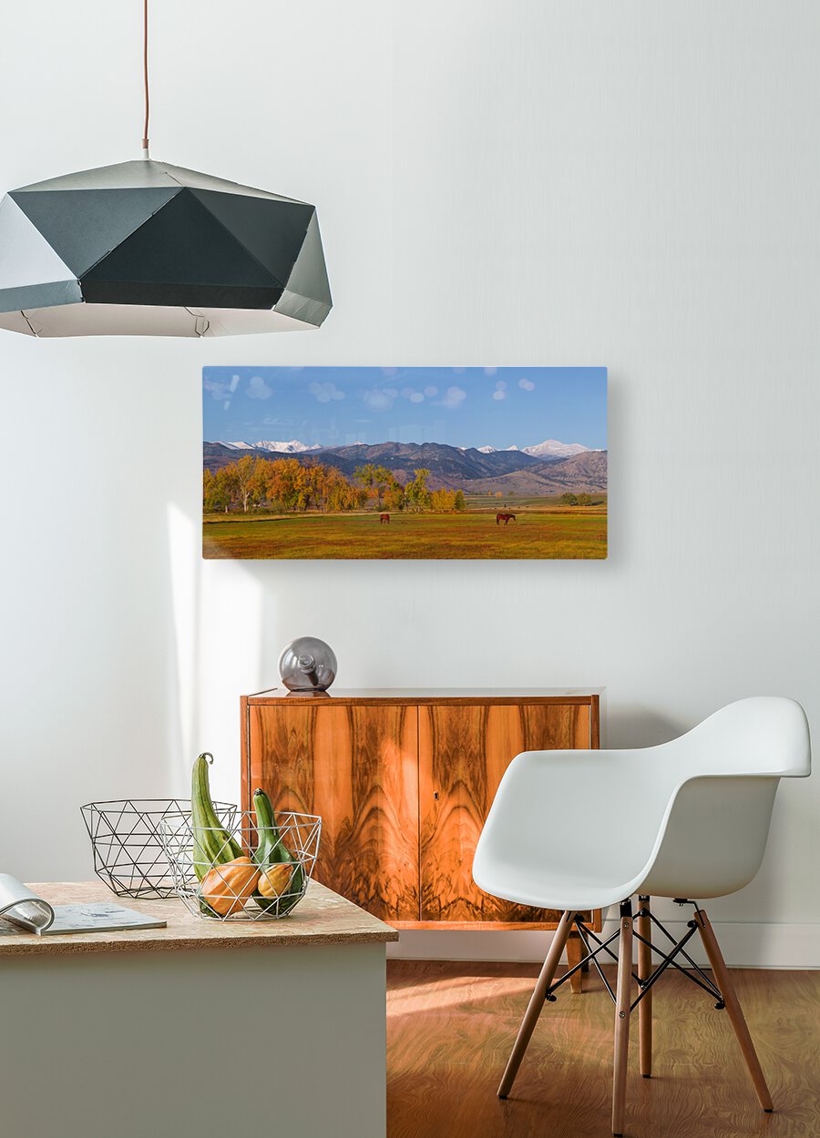 North Boulder County Front Range Panorama  HD Metal print with Floating Frame on Back