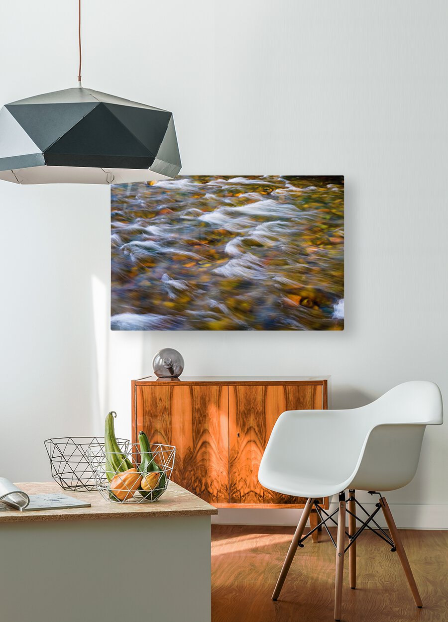 South Boulder Creek In Living Color  HD Metal print with Floating Frame on Back