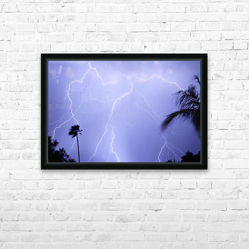 Tropical Storm HD Sublimation Metal print with Decorating Float Frame (BOX)
