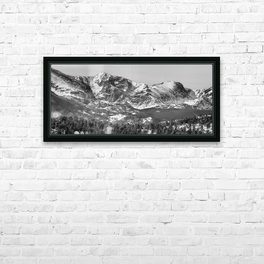 Ypsilon Mountain Fairchild Mountain Panorama HD Sublimation Metal print with Decorating Float Frame (BOX)