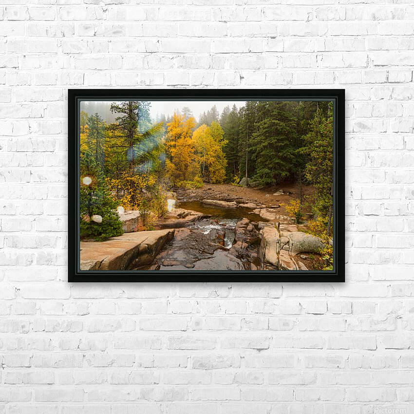 Downstream St Vrain HD Sublimation Metal print with Decorating Float Frame (BOX)