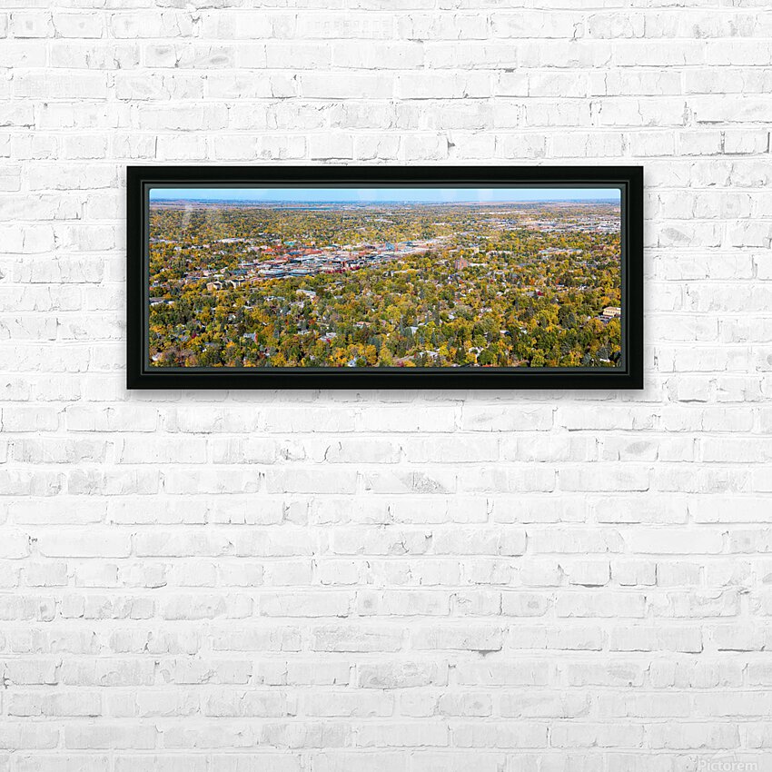 Downtown Boulder Colorado Autumn Panoramic HD Sublimation Metal print with Decorating Float Frame (BOX)