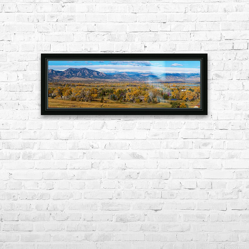 Beautiful Boulder Colorado Autumn Panoramic HD Sublimation Metal print with Decorating Float Frame (BOX)