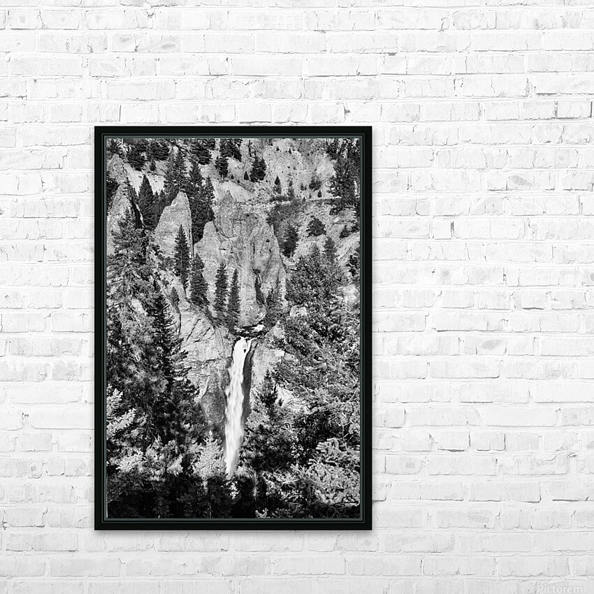Tower Falls HD Sublimation Metal print with Decorating Float Frame (BOX)