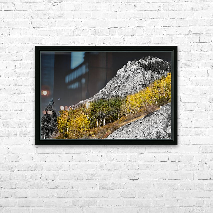 Monarch Pass Waning Gibbous Moon Selective HD Sublimation Metal print with Decorating Float Frame (BOX)