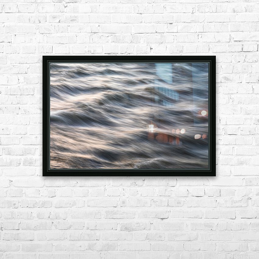 South Boulder Creek Sunset Blurred Lines HD Sublimation Metal print with Decorating Float Frame (BOX)