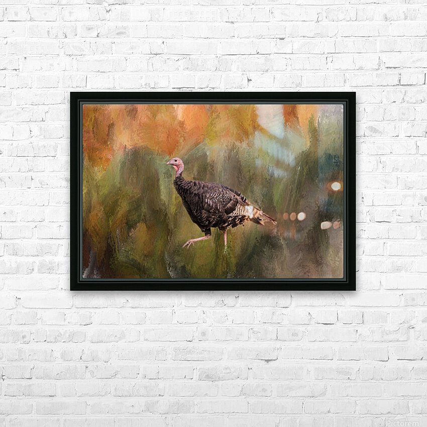 Native Merriam Turkey HD Sublimation Metal print with Decorating Float Frame (BOX)
