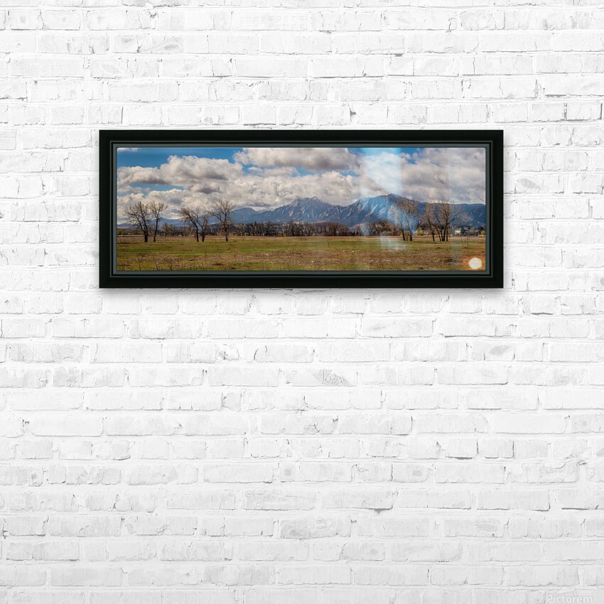 Boulder Colorado Front Range Panorama View HD Sublimation Metal print with Decorating Float Frame (BOX)