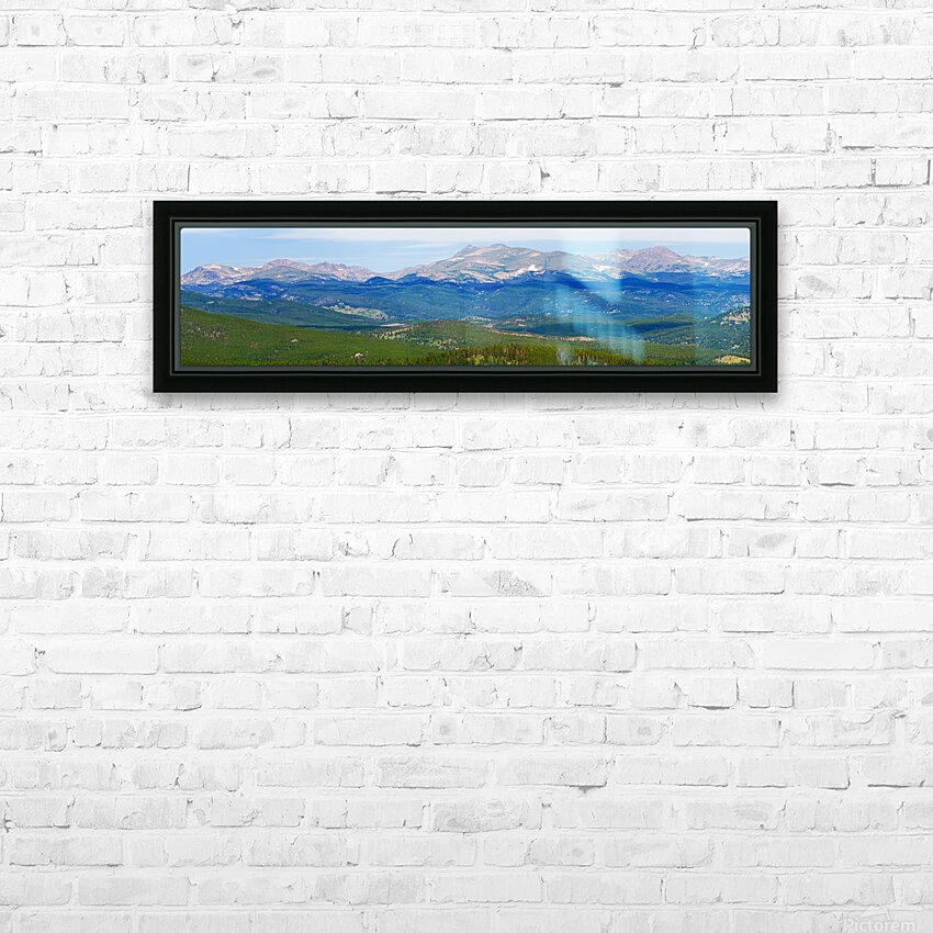 Colorado Continental Divide Panoramic Summer View HD Sublimation Metal print with Decorating Float Frame (BOX)