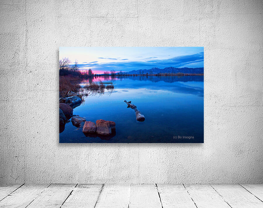 Coot Lake Boulder Flatiron Early Morning View Wall Preview