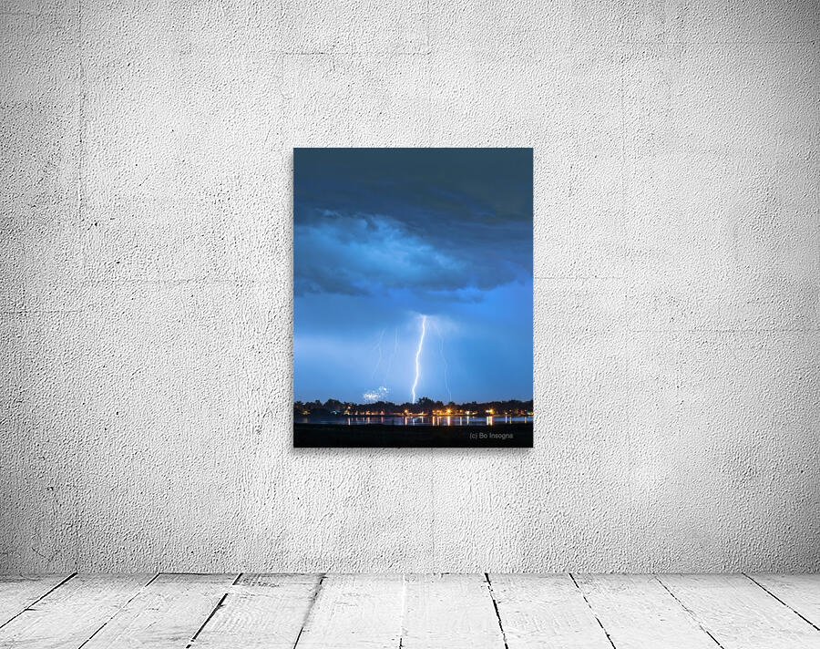 Lightning Raining Down with Some Firework Sprinkles Wall Preview