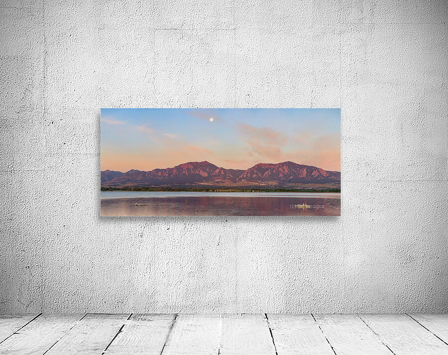 Blue Moon Front Range Boulder Sunrise Panaorama Wall Preview
