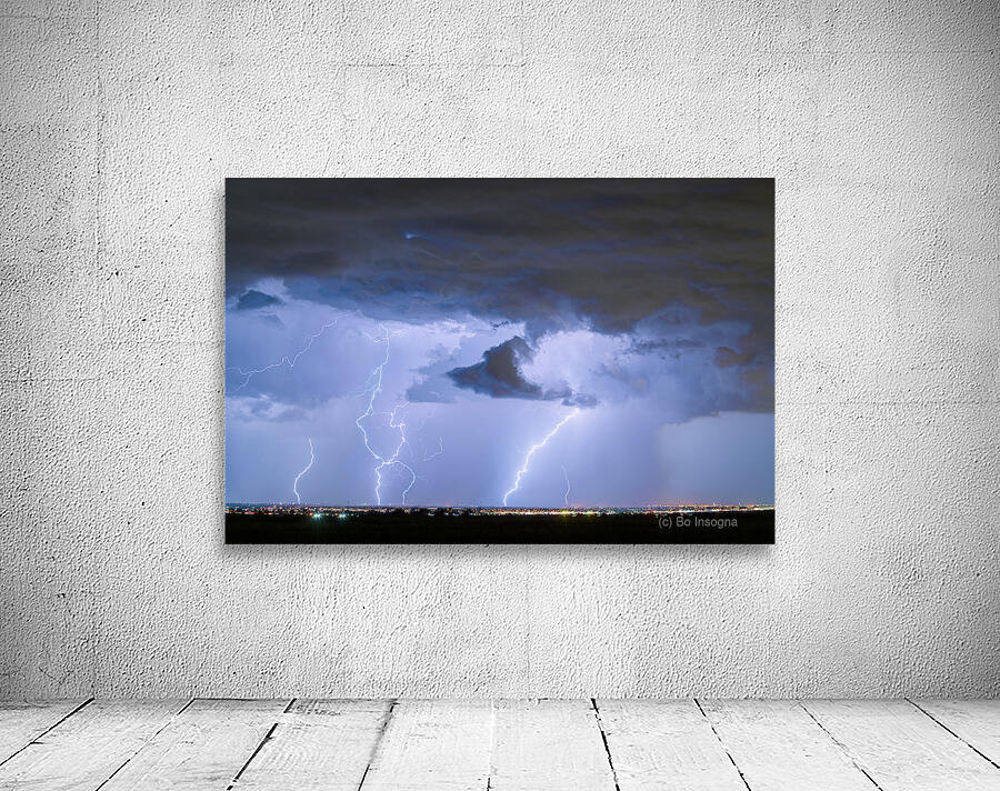 Thunderstorm and Lightning Striking Firestone Colorado 1 Wall Preview