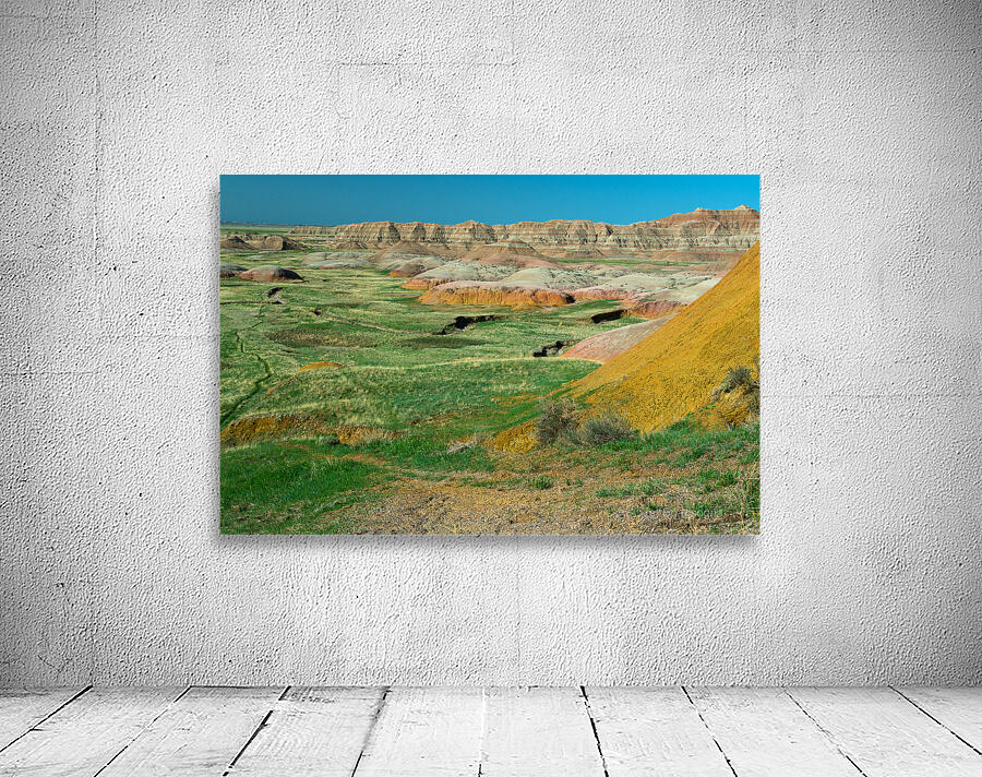 Colorful Layers   Geologic Splendor at Badlands Overlook Wall Preview