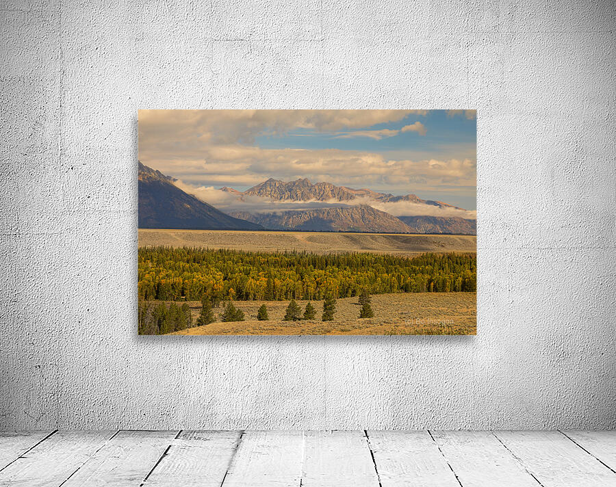 Autumn Grandeur Teton Mountain Range Wall Preview