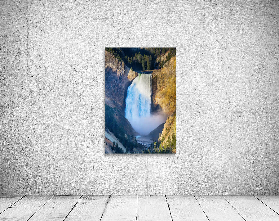 Majestic Azure Plunge Upper Yellowstone Falls Wall Preview