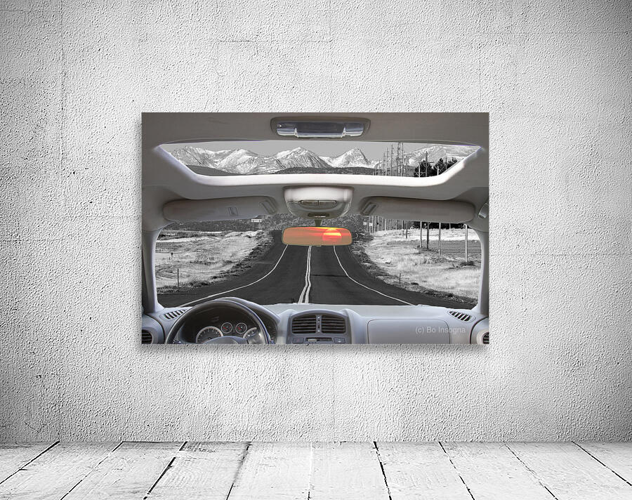 Colorado Mountain Sunrise Drive Fine Art Print Wall Preview