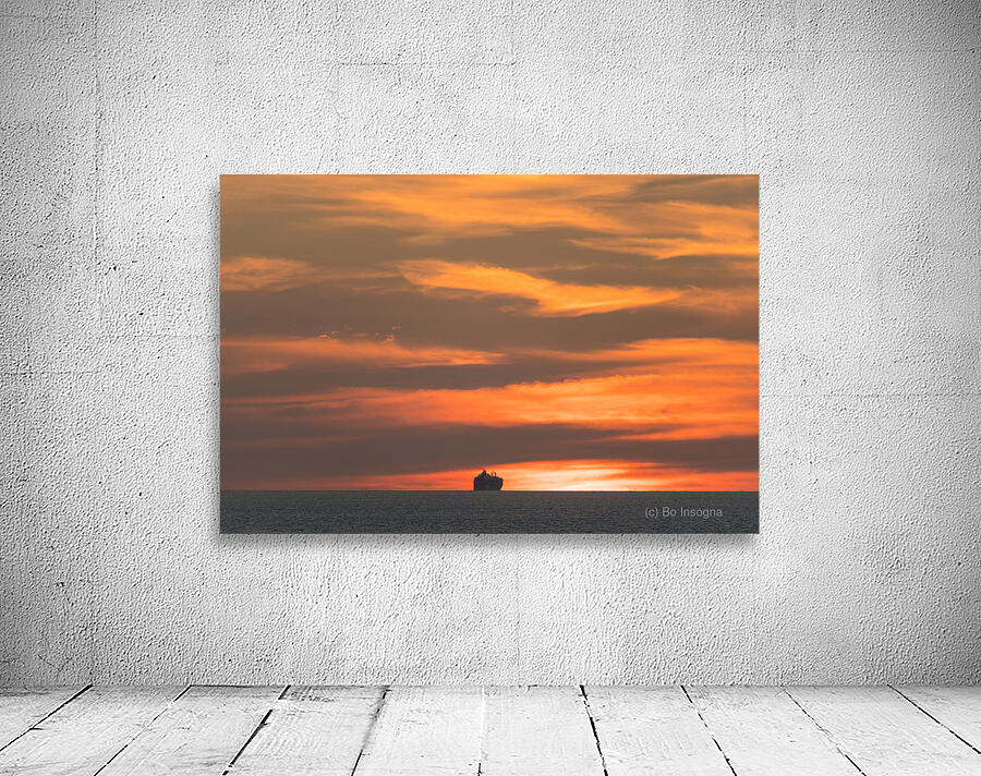 Island Princess Cruise Ship Sailing Into a Puerto Vallarta Sunset Wall Preview