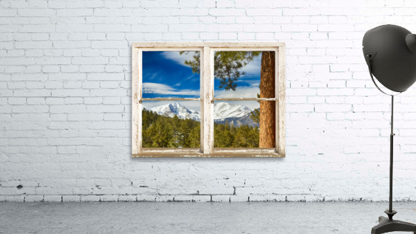 Colorado Rocky Mountain Rustic Window View