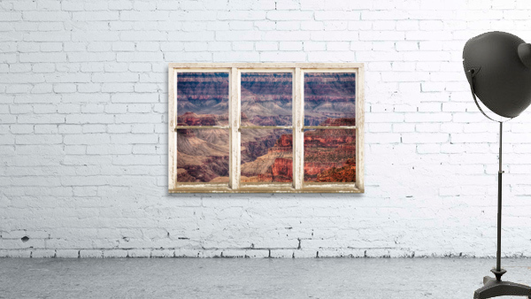 Rustic Window View Grand Canyon