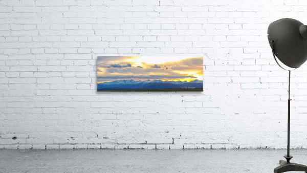 Rocky Mountain Lookout Sunset Panorama20x60