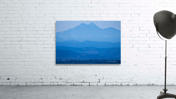 Rocky Mountains Twin Peaks Blue Haze Layers