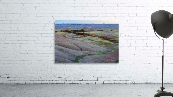 South Dakota Badlands and Colorful Morning Grasslands by Bo Insogna