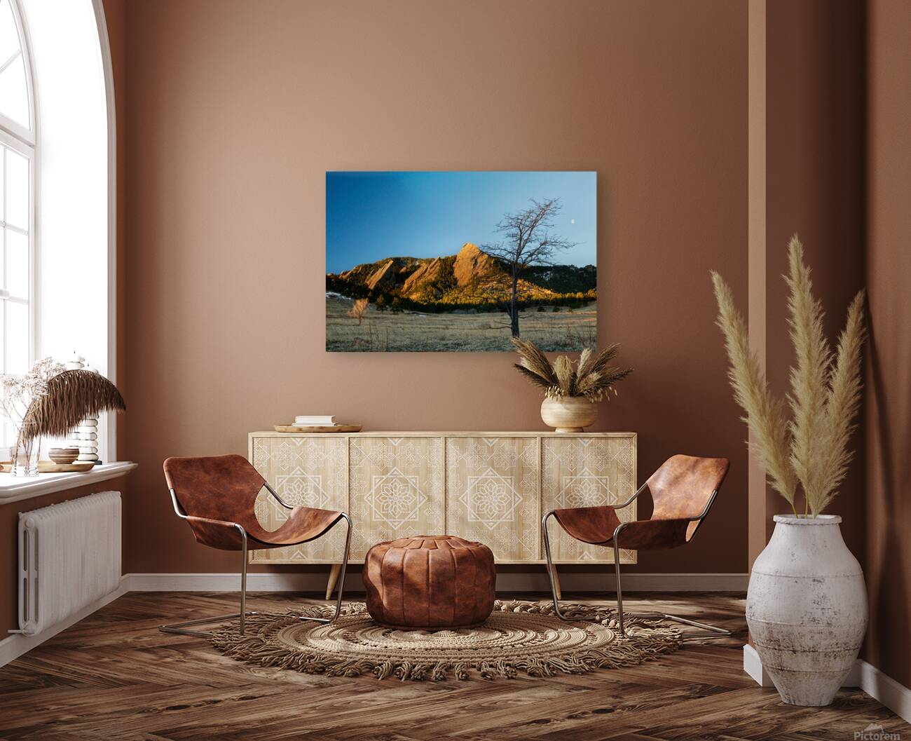 Boulder Colorado Flatirons Early Morning Light Reproduction