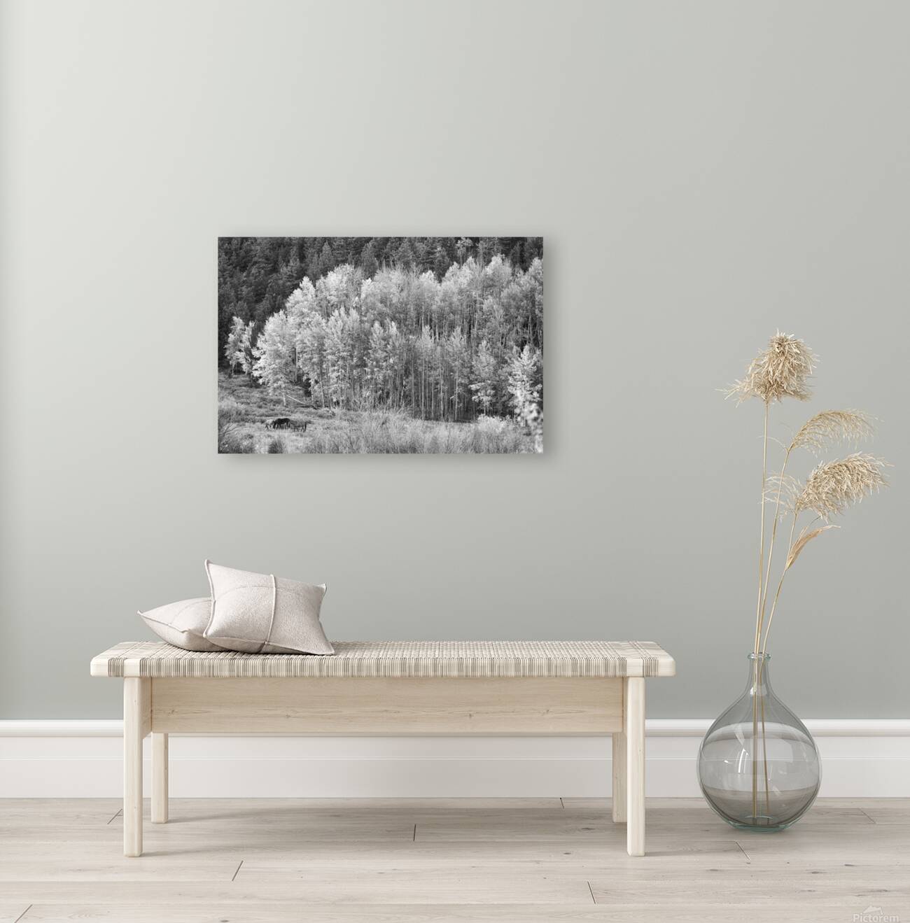 Autumn Grazing Horses Bonanza Reproduction