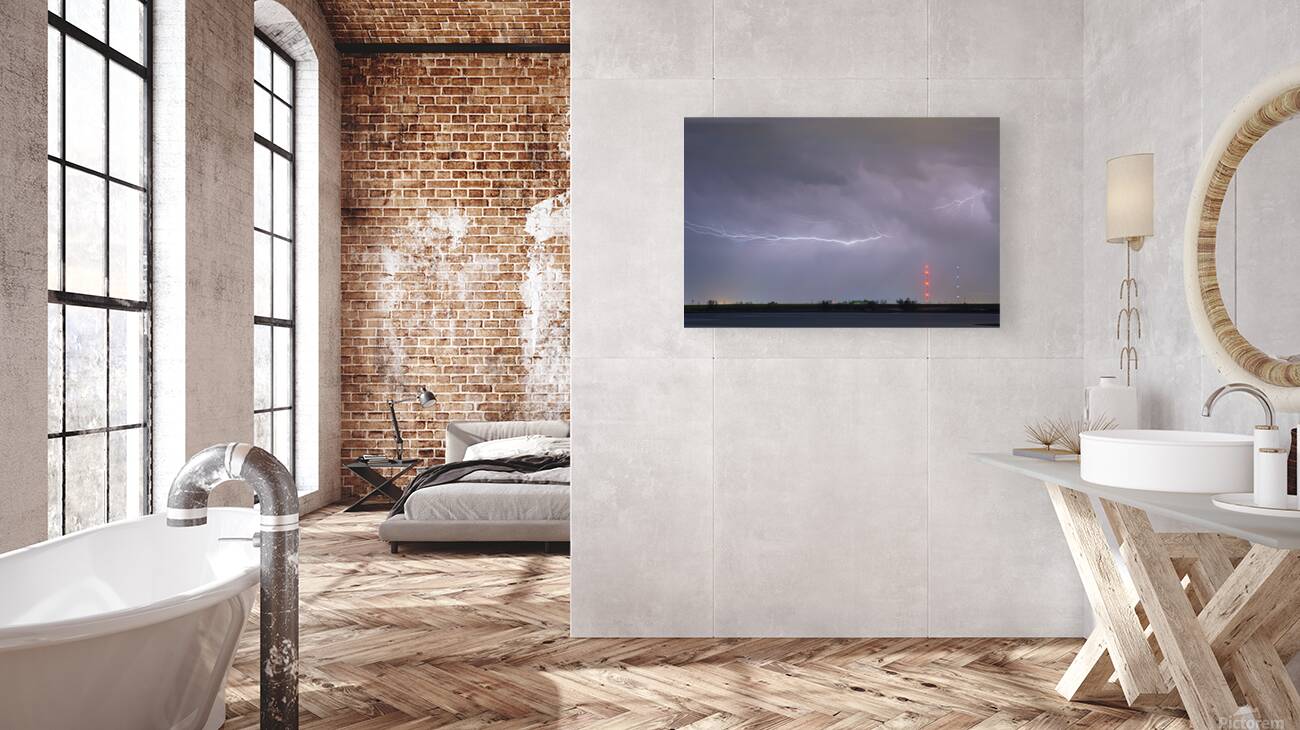 Lightning Bolting Across the Sky Reproduction