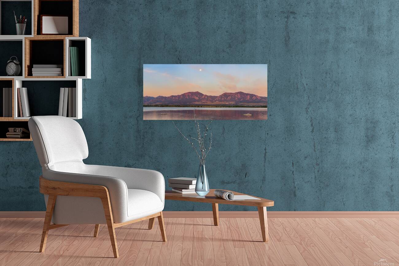 Blue Moon Front Range Boulder Sunrise Panaorama Reproduction