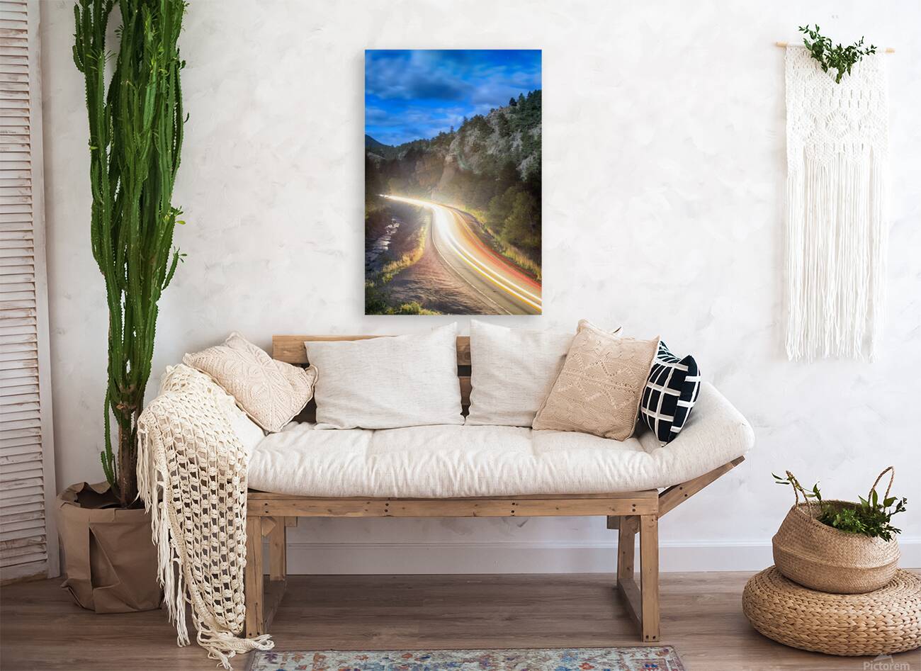 Boulder Canyon Neon Light  Reproduction