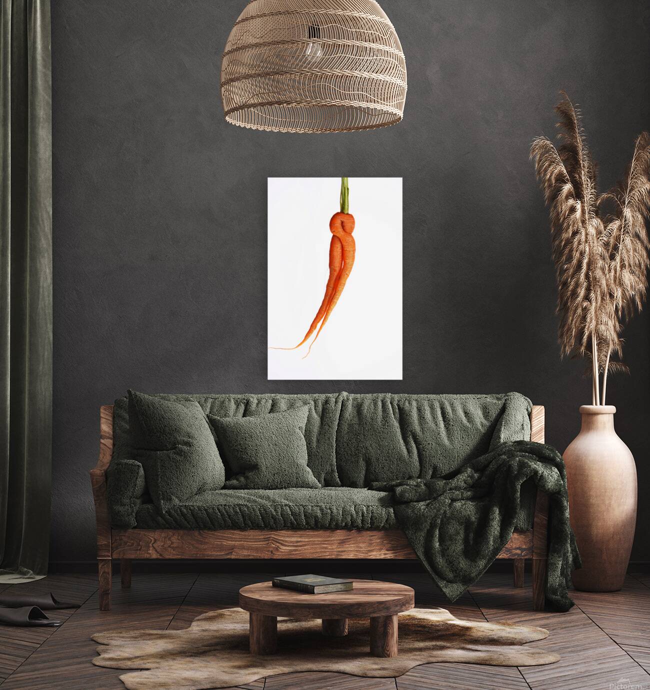 Dancing Carrot Wall Art Reproduction