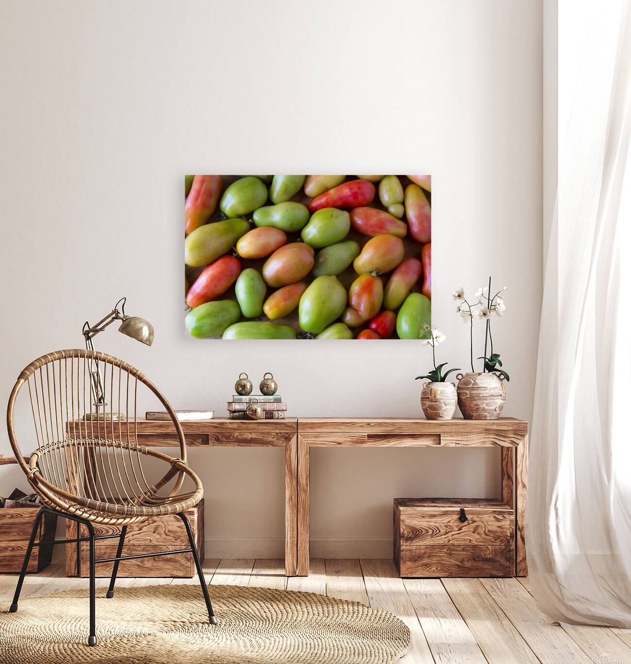 Harvests Bounty A Colorful Medley of Roma Tomatoes Reproduction