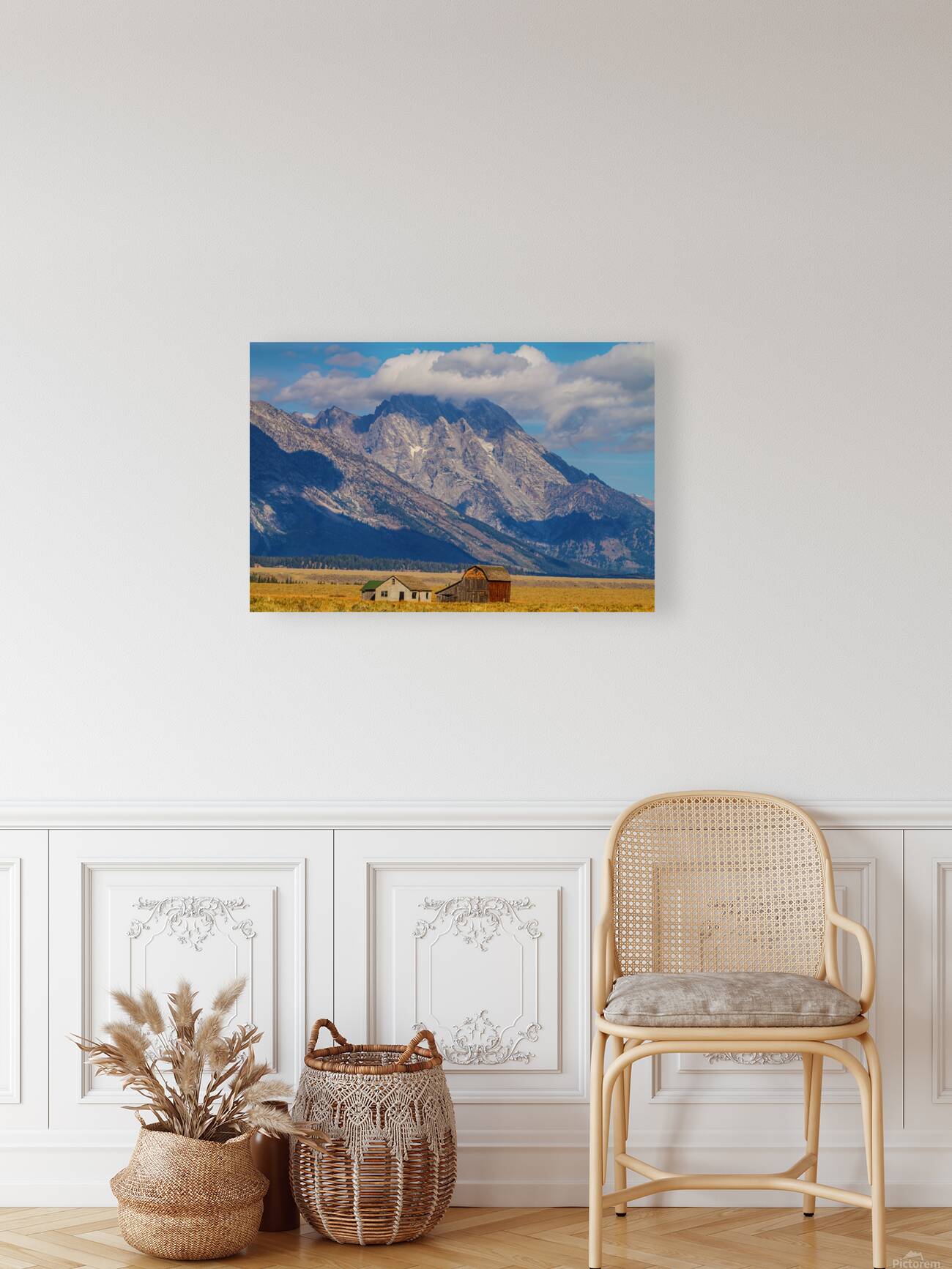 Cloud Crowned Peaks Teton Homestead Legacy Reproduction