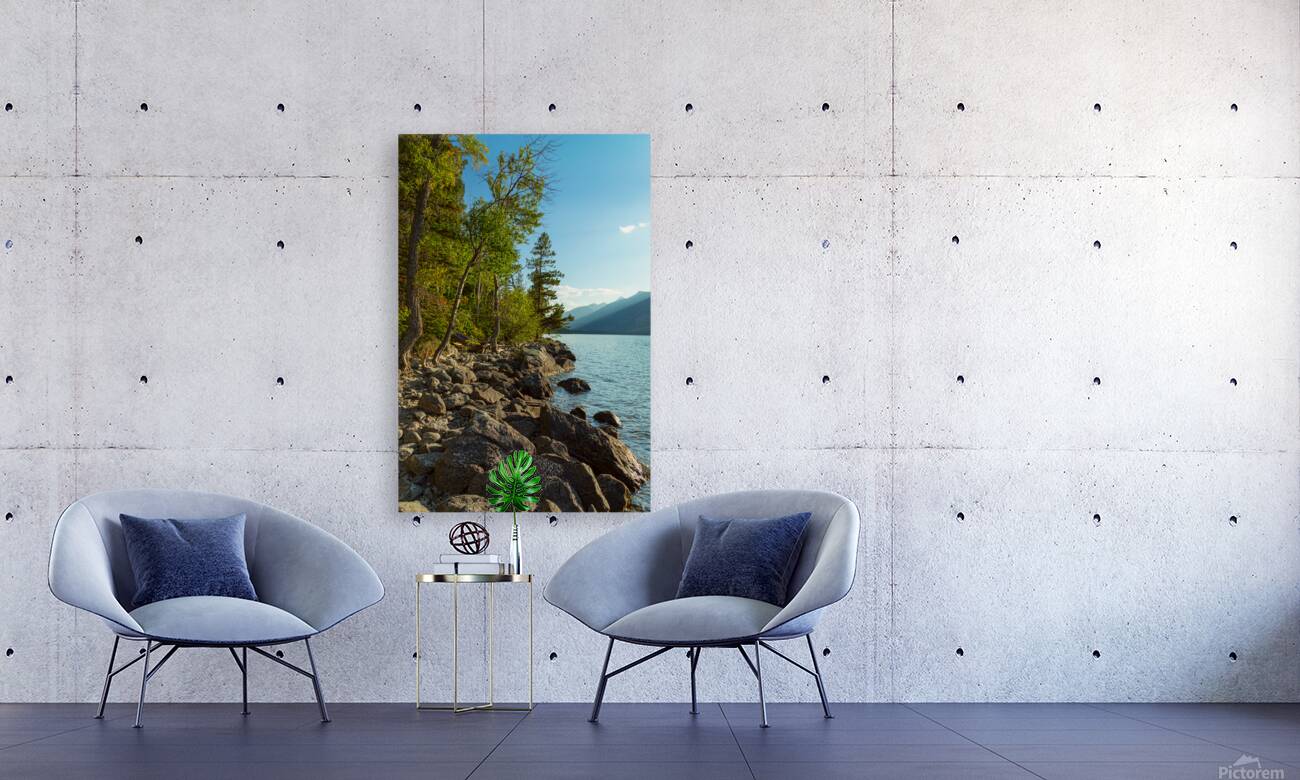 Jenny Lake Rocky Shoreline Grand Teton National Park Fine Art Print Reproduction