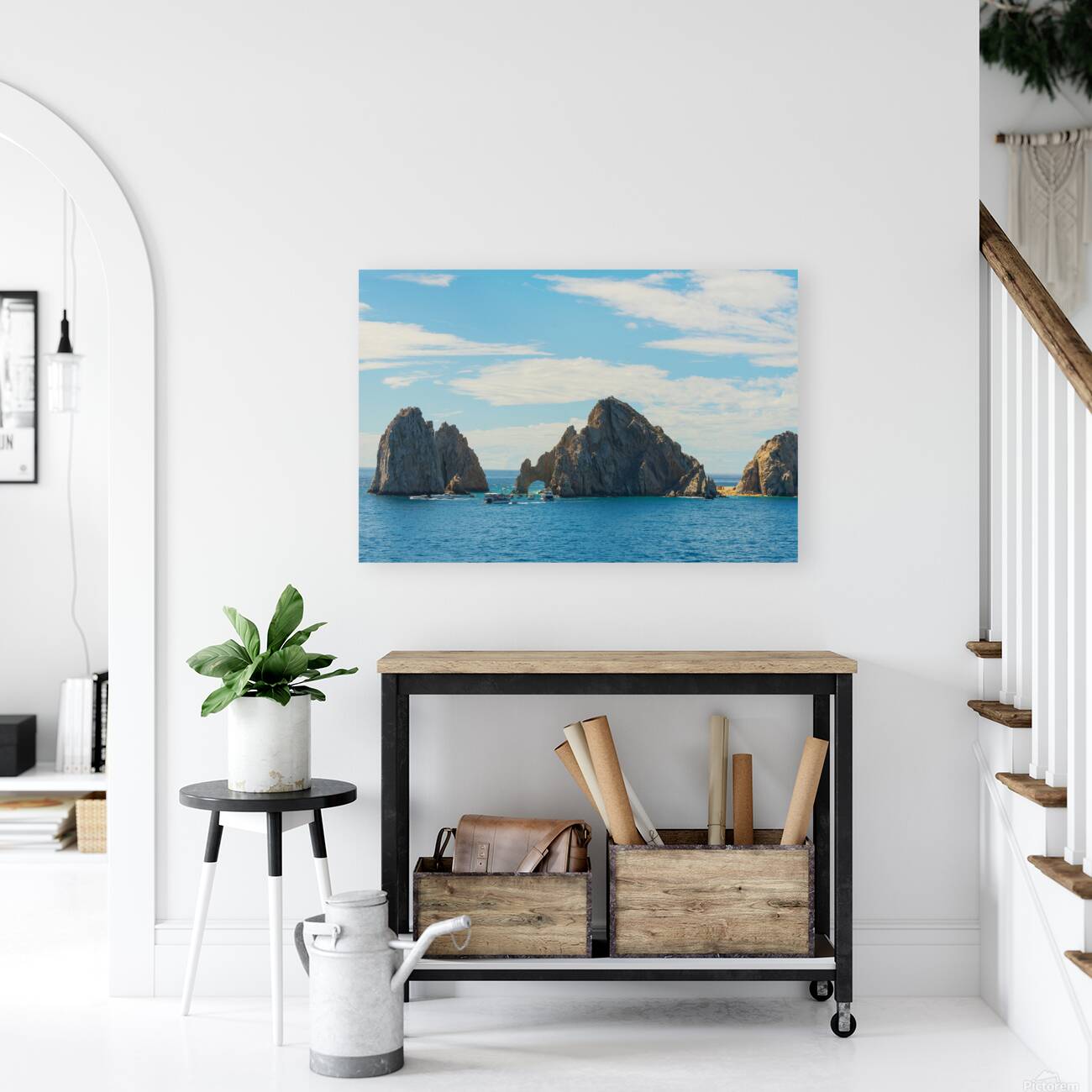 The Arch and Lands End Cabo San Lucas Coastal Scene Reproduction