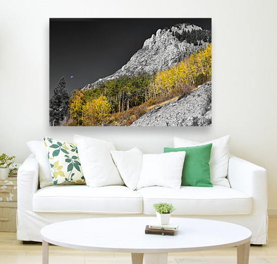 Monarch Pass Waning Gibbous Moon Selective  back frame mount