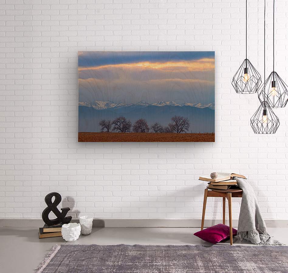 Colorado Rocky Mountain Front Range Standing Ovation  Wood print