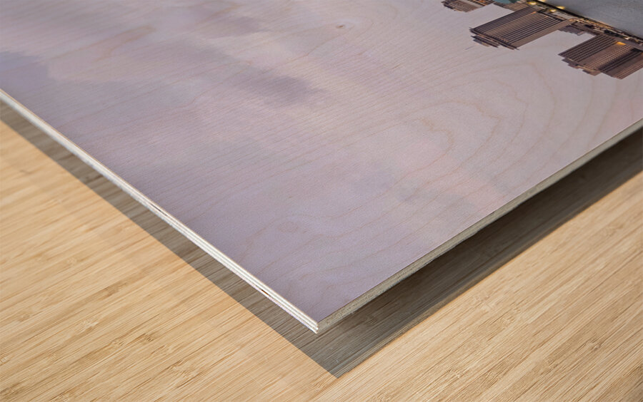 New Orleans Skyline Where the River is Calm and the Jazz Never Sleeps Wood print