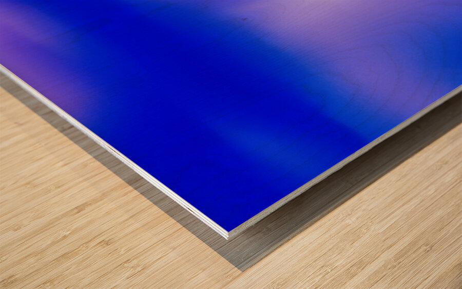 Arizona Blue Hour Desert Storm Wood print