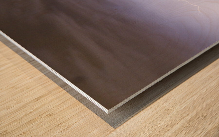 Two Strikes Wood print