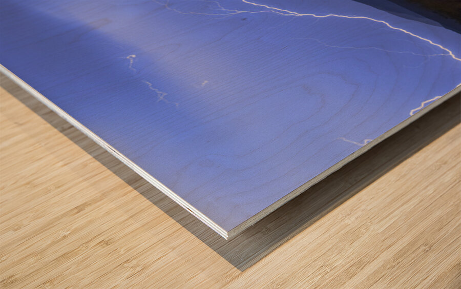 The Long Strike Wood print