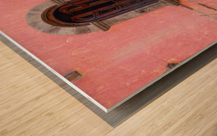 Historic Adobe Architecture in Loreto Baja California Wood print