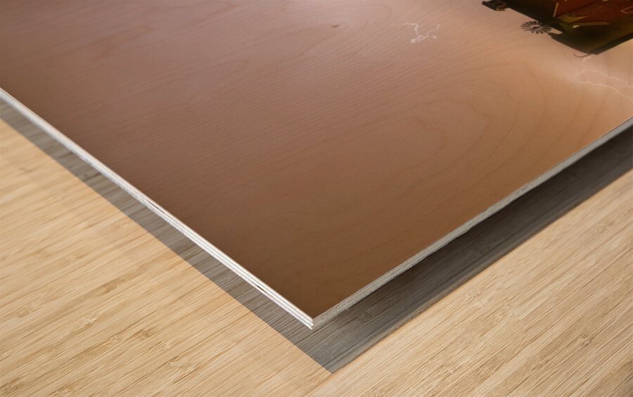 Lightning Storm over Historic Lohr McIntosh Farm in Longmont CO Wood print